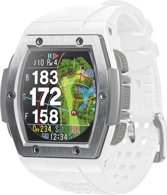 Shot Navi Crest x GPS Навигация для гольфа Высота гольфа Фарватер Грин Совместимость с зарубежными полями (Белое серебро) Система, Дальномер,