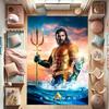 Aquaman fantasy movie rug, suitable for bedrooms, living rooms, and sofa décor; large children's play rug.