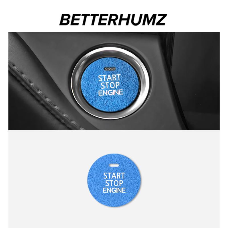 Made of Alcantara Betterhumz For Mazda 3 Axela CX-3 CX-4 CX-8 2014- Engine Start Stop Trim Stickers Car Interior Accessories