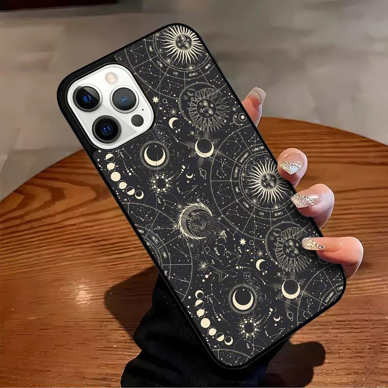 Suns Moons Clouds Astrological Phone Case For iPhone 17 Air 16 15 14 13 12 11 Pro Max Max Plus Bumper Case Cover