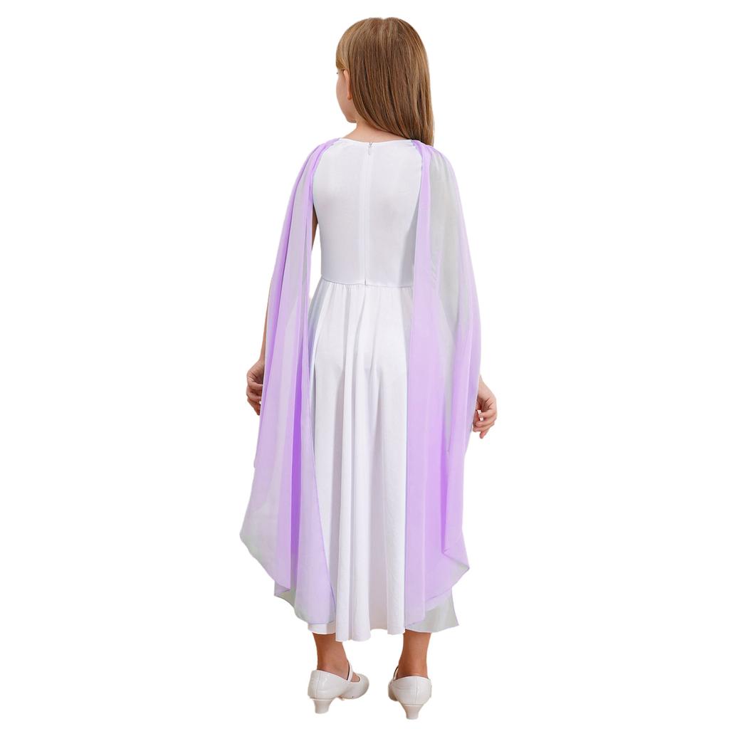 Девочка Хэллоуин Костюм Древнегреческой Тоги Безрукавная Шаль Лоскутное Струящееся Платье Древний Рим Египет Принцесса