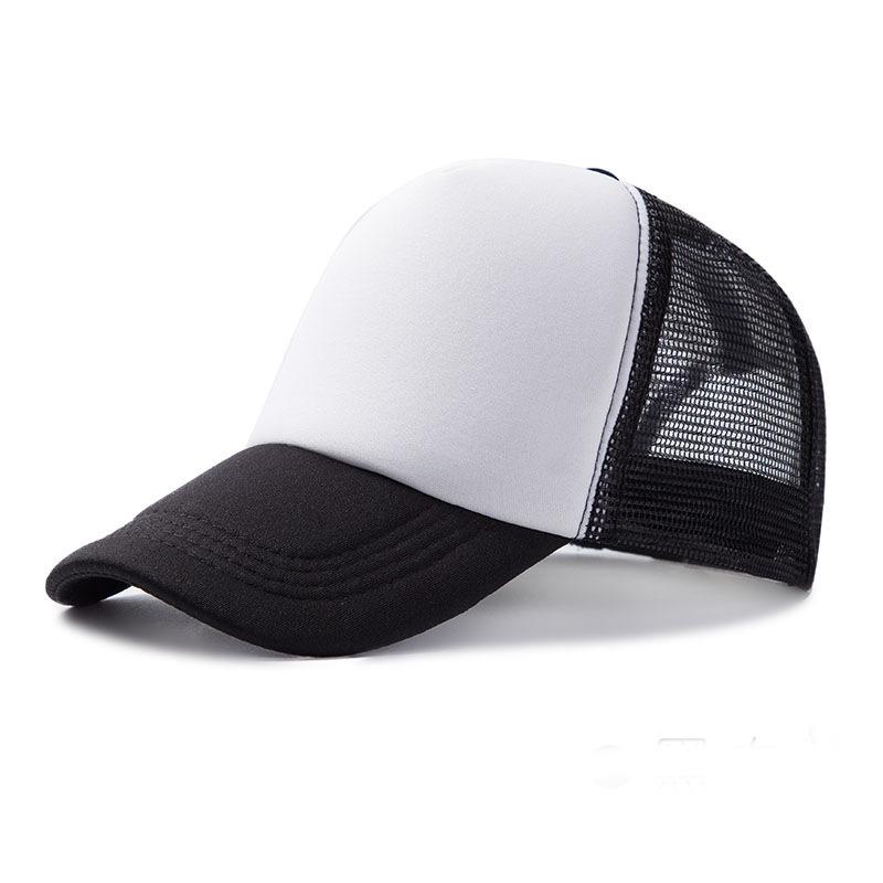 Truck hat sponge mesh hat printed logo light board cap sun protection breathable sun hat sun hat embroidery