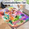 Custom Text Printed Rug Taylor Swift Non Slip Floor Carpet For Home Room Decor