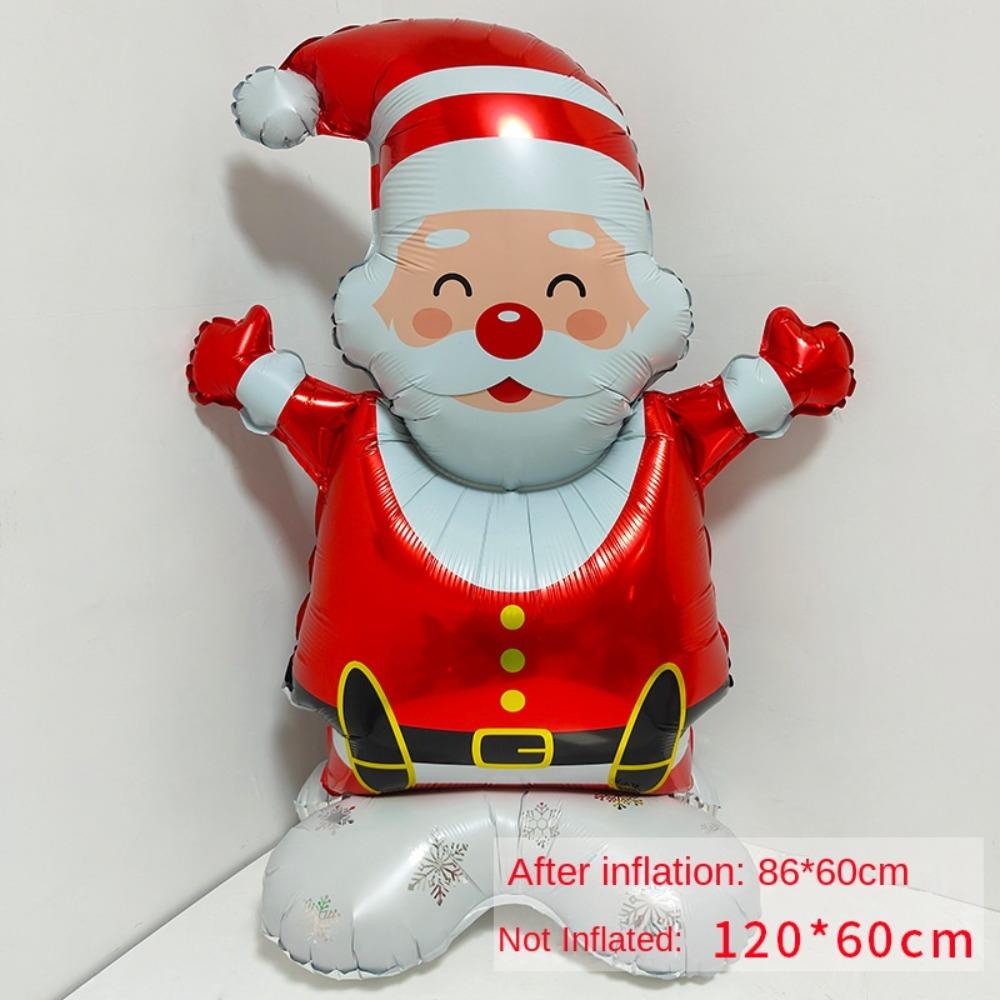 Christmas Series Foil Balloons Xmas Tree 3D Large Standing Balloons Kid's Toys Santa Claus Xmas Ornaments Balloons Party Supply