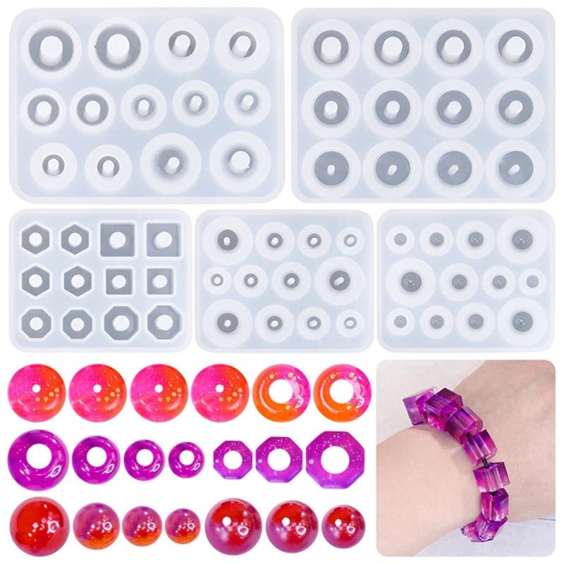 Силиконовые формы для смолы, бусин, драгоценных камней, DIY, рукоделие, различные формы, аксессуары для ювелирных изделий, подвески, инструменты для литья, набор принадлежностей