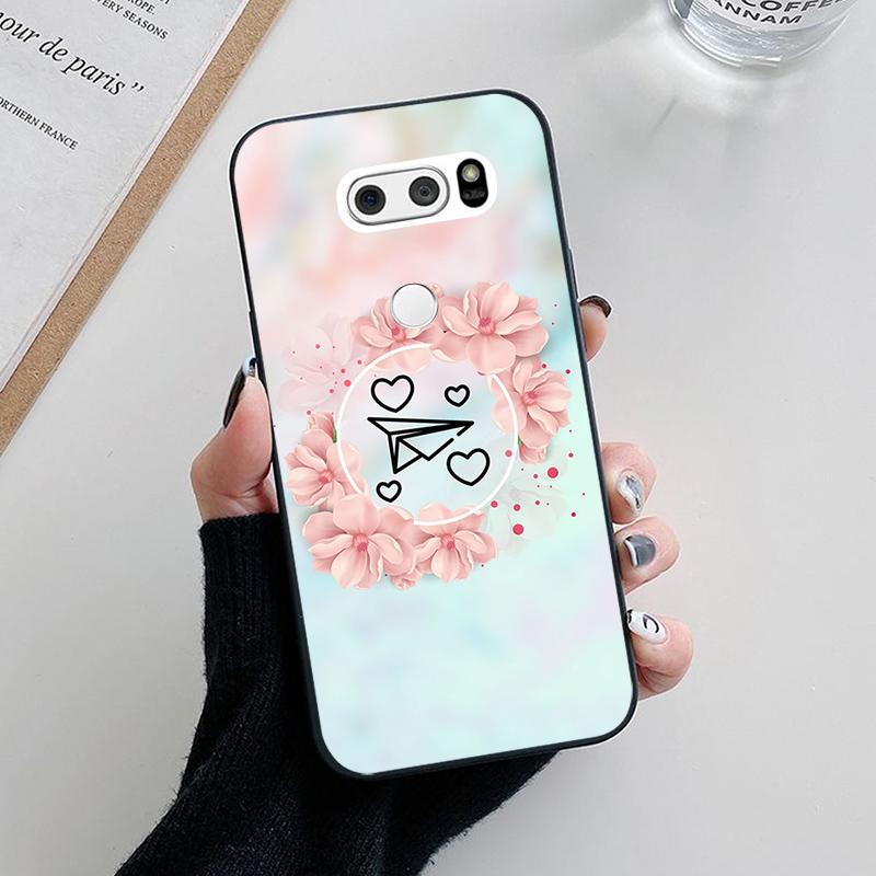 For LG V30 Plus Phone Case Lovely Panda Cartoon Painting Soft Siliocne Coque For LG V40 Thinq Cover Bumper for LG V30S V35 Thinq