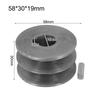 V-Belt Pulley A Type Double Slot Pulley Motor Cast Iron Dia Power Tool Accessory For Timing Belt Double Groove Cast Pulley