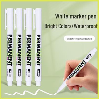 Ручка-маркер Lotu Quick-Dry White Highlight - Водостойкая, Не выцветающая, Односторонний наконечник для искусства и ретуши