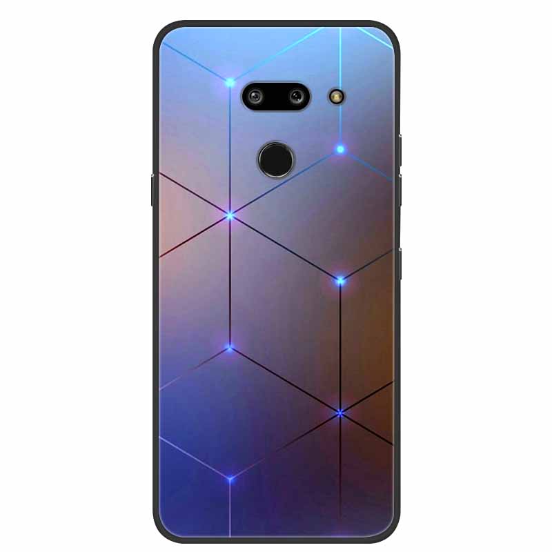 Для LG G8 G8S ThinQ Черные Чехлы Мягкий Силикон ТПУ Чехлы для Телефона Для G 8 S 8S ThinQ Роскошная Задняя Крышка Funda Мультяшный Чехол Para Capa
