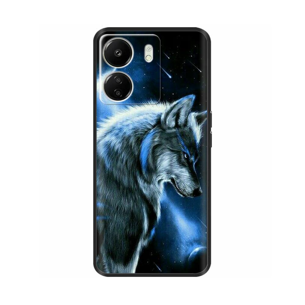 Чехол для Poco C65 Чехол 6.74" Черный Мягкий Силиконовый Чехол Для POCO C65 C 65 PocoC65 Чехол Для Xiaomi Poco C65 Чехлы Для Телефона Fundas