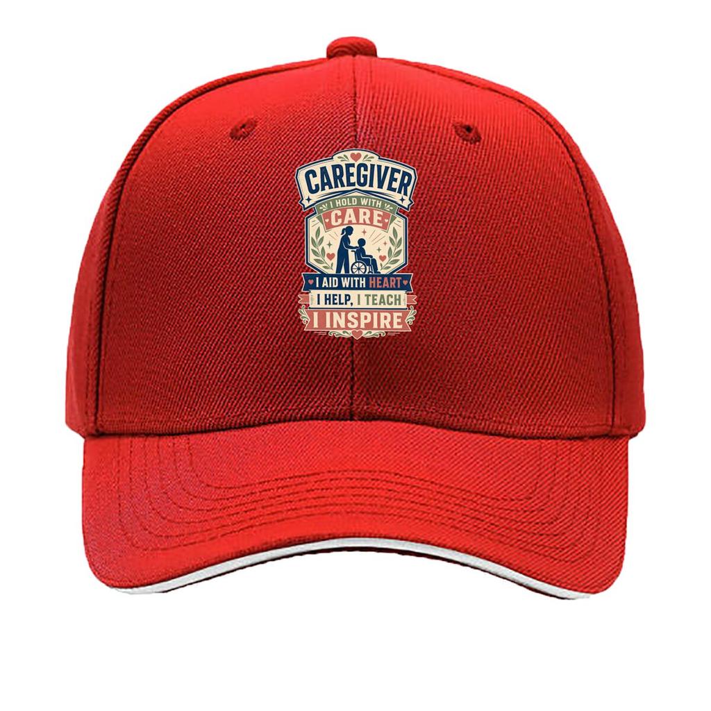 Caregiver Heart Support Inspiration Sandwich Baseball Cap Sun Cap Outdoor Workouts Hat