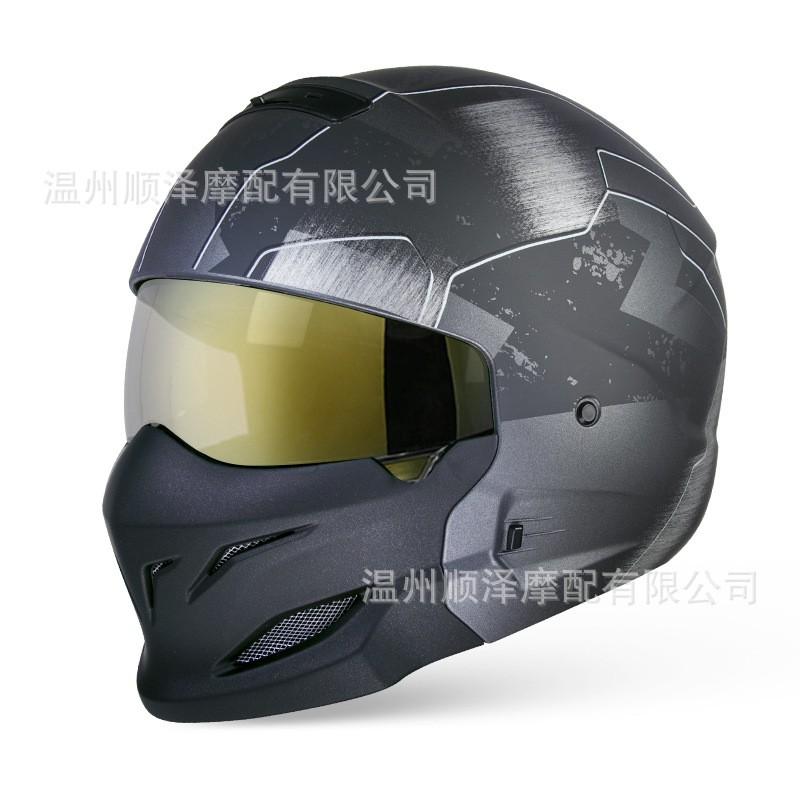 3C Certified Retro Motorcycle Half Helmet With Bluetooth Headset Adult Riders All Season Use