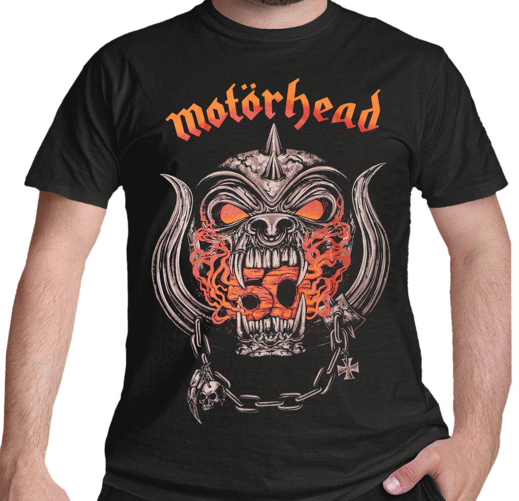 Официальная футболка Motorhead 50 лет Warpig Красный градиент Новый Черный S M L XL XXL