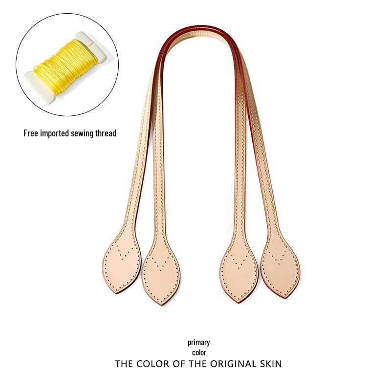 MHS-C-58 Сменный ремень из кожи растительного дубления для сумки через плечо Neverfull Checkerboard, ширина 1 см