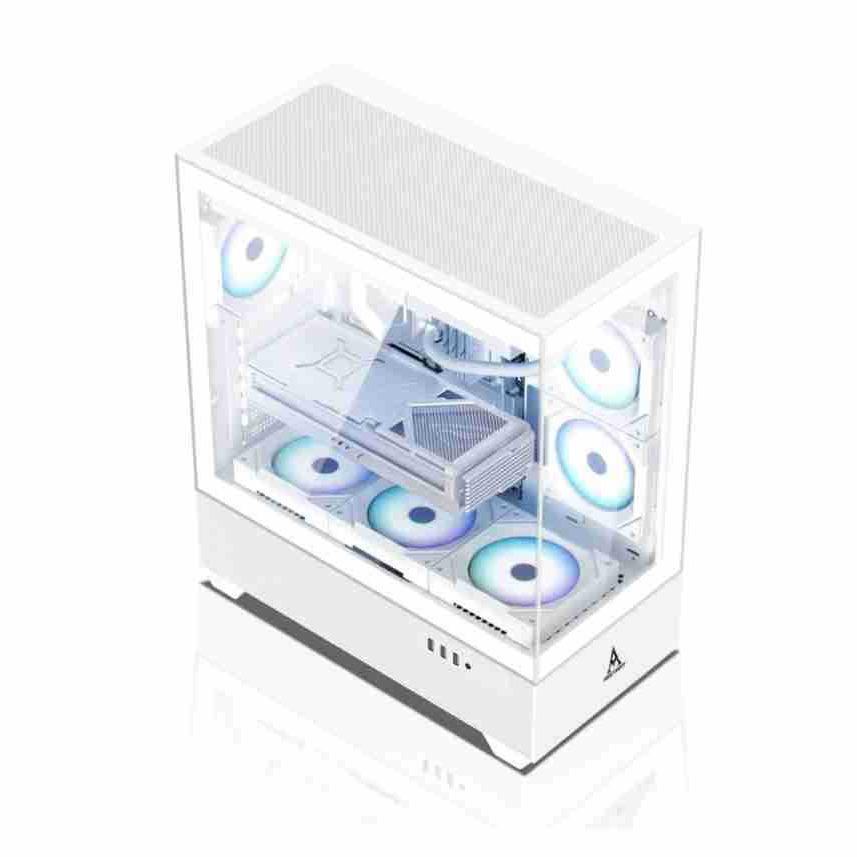 Корпус компьютера Cross-Border Gaming E-ATX с прозрачным стеклом и водяным охлаждением