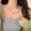 Modern Heart Pendant Necklace Stylish Chain Necklace Hollow Heart Neck Jewelry Suitable for Fashion Enthusiasts Present