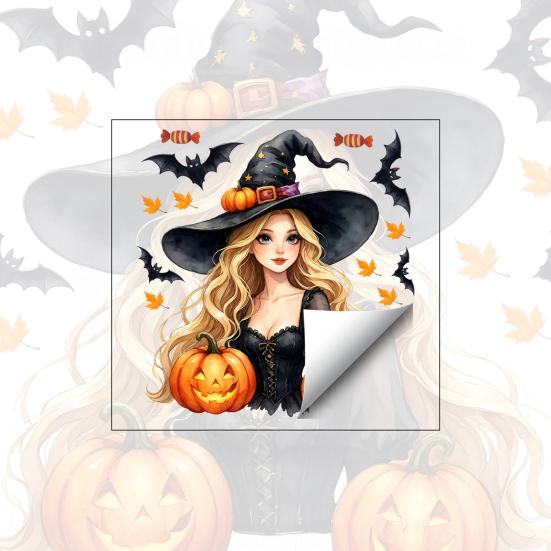 Halloween Window Clings Stickers Black Cat Cute Ghosts Pumpkins