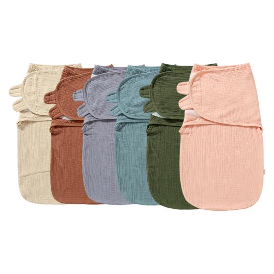 Детский спальный мешок 3 в 1 пеленальное одеяло с регулируемой застежкой-липучкой для новорожденных