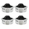 4 шт. AC Air Vent ABS Black Silver Galplate Air Conditioner Outlet для яхты, автобуса, лодки