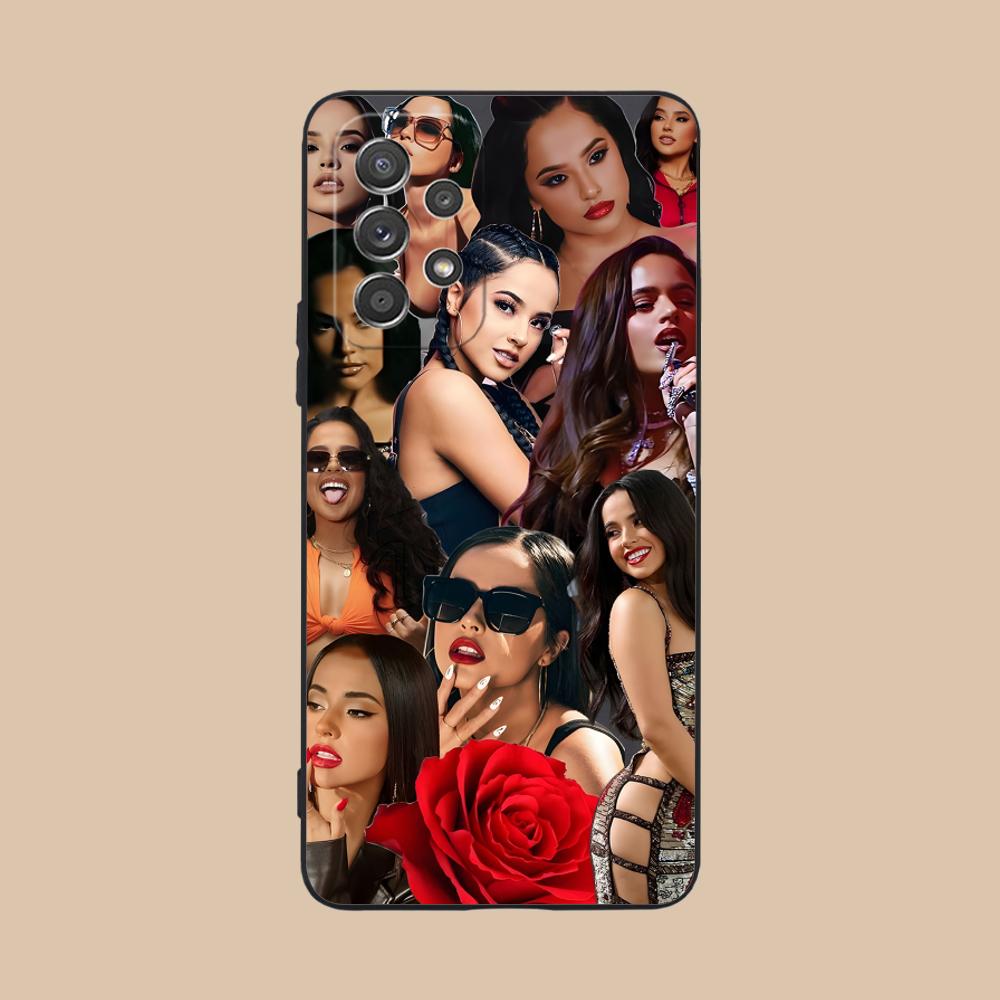 Модный матовый чехол из ТПУ Becky G для Samsung Galaxy M55 54 42 35 34 33 32 23 22 15 14 13 12 F55 5G Цветная крышка