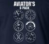 АВИАТОРЫ 6 ШТУК Пилот Дрон Самолет Ветеран ВВС Армии США Смешная Футболка Унисекс