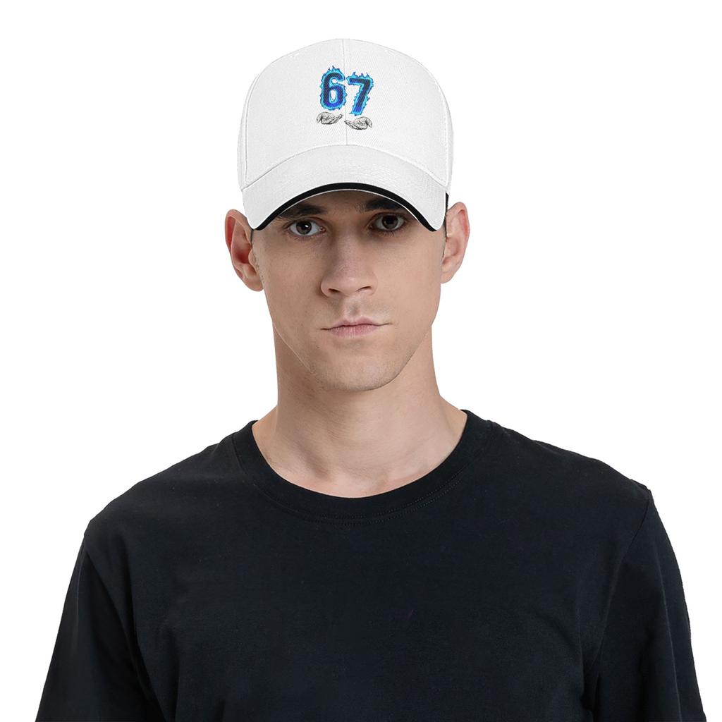 6 7 Meme Six Seven 67 Hands Meme Casual Baseball Cap Outdoor Gym Trucker Hat Summer Hot Sale Couple Women Fashion Baseball Caps