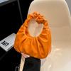 Корейская версия женской сумки, новая однотонная плиссированная сумка в виде облака, простая женская сумка через подмышку, милая сумка через плечо