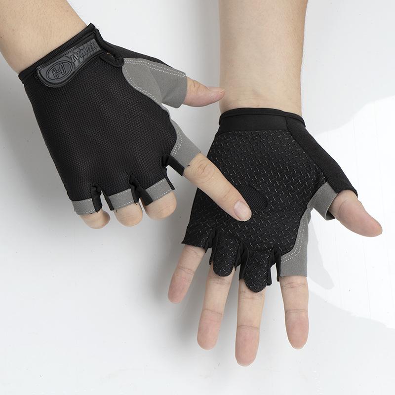 Велосипедные перчатки с половиной пальца, мужские дышащие противоскользящие велосипедные перчатки для горного велосипеда, летние перчатки для спортзала, йоги, спортивных тренировок, женские перчатки