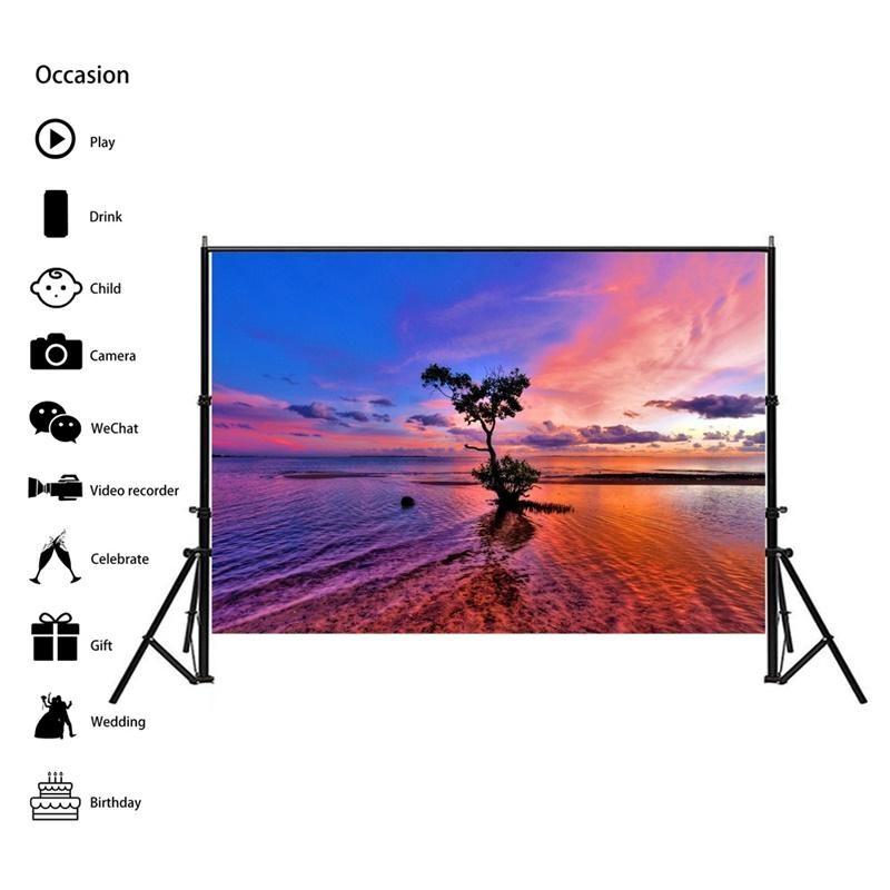 Серия Пляжный Морской Пейзаж Фоновая Ткань для Летних Вечеринок, Мероприятий, Фон для Фотосессий, Декор в Пляжной Тематике, Свадьбы