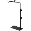 Heat Lamp Stand for Terrariums, Height-Adjustable, 40x15x95cm, Black