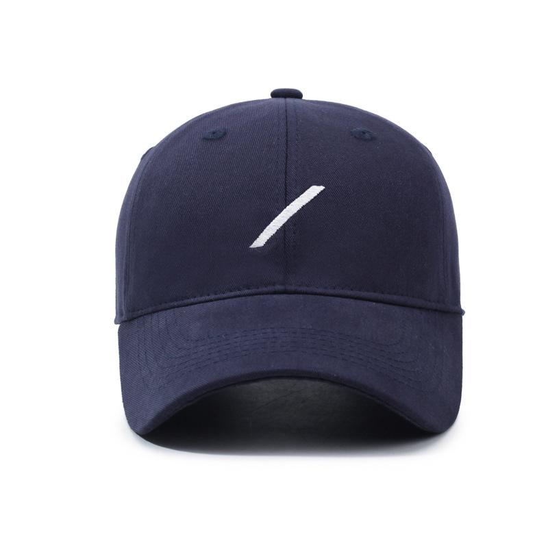 Casual Embroidery Slash Baseball Cap Children'S Spring Versatile Face Cap Simple Sun Hat