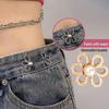 Adjustable Alloy Waist Buckle - Seamless Detachable Pants Tightening Accessory