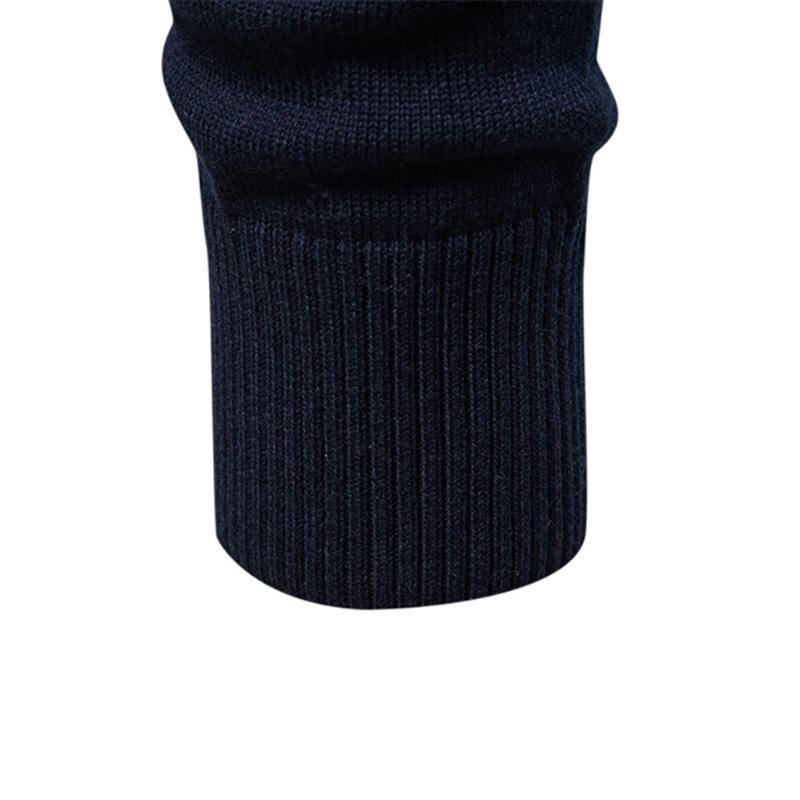 2025 Autumn and Winter New Business Stand Collar Men's Pure Cotton Sweater, High-quality Casual Half Zipper Men's Top