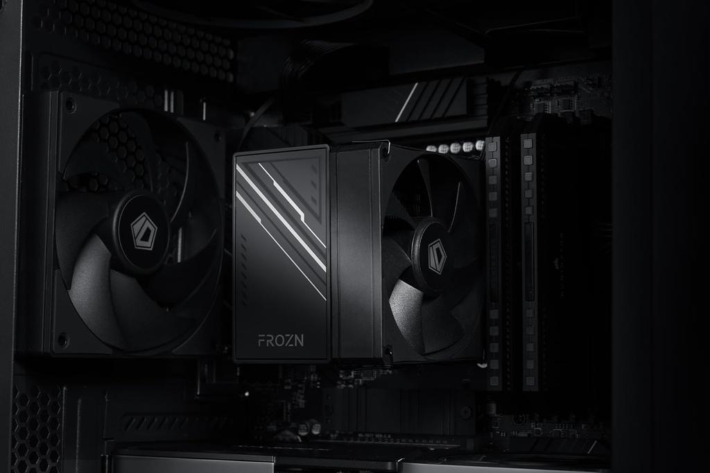 Small Side Flow CPU Cooler for with 92mm Fan Black ID-COOLING Intel&AMD FROZN-A400-BLACK