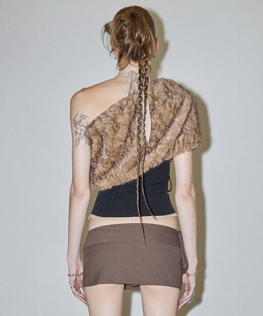 Sculpter Waist Point Classic Skort Brown