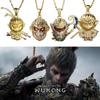 Уникальное медное черное ожерелье-подвеска Вуконг с ослепительным дизайном, вдохновленным легендарным Королем Обезьян