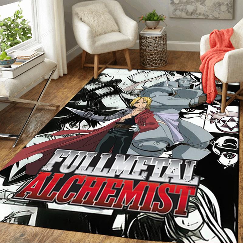 Fullmetal Alchemist Rug Floor Mat for Living Room or Bedroom Soft and Comfortable Carpet a Gift for Birthday and Holiday.SFF0917267