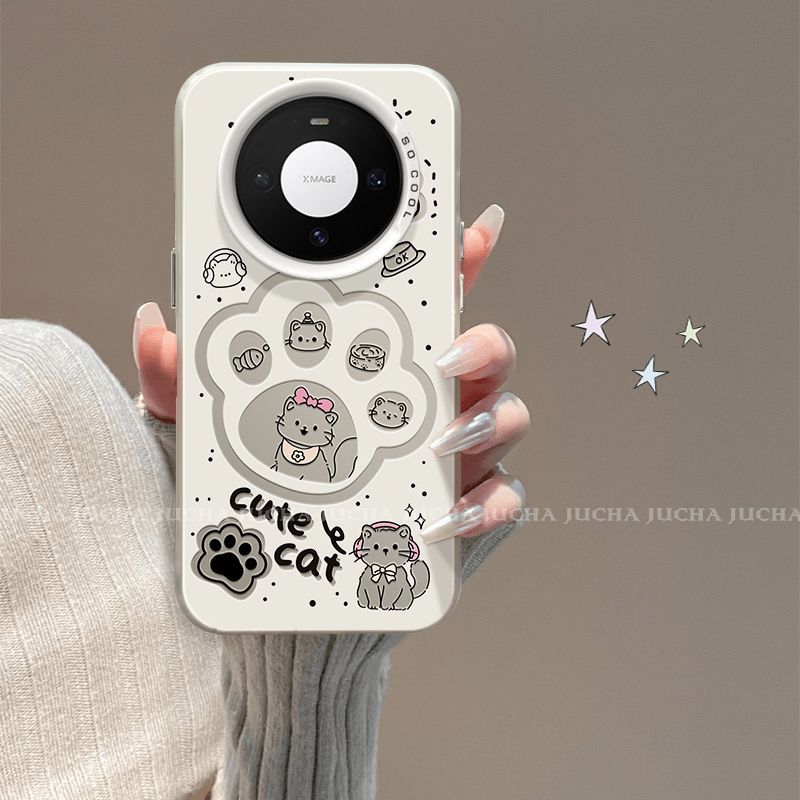 Applicable to Huawei matepromax mobile phone case artistic sense cute HUAWEImate couple cute cat paw