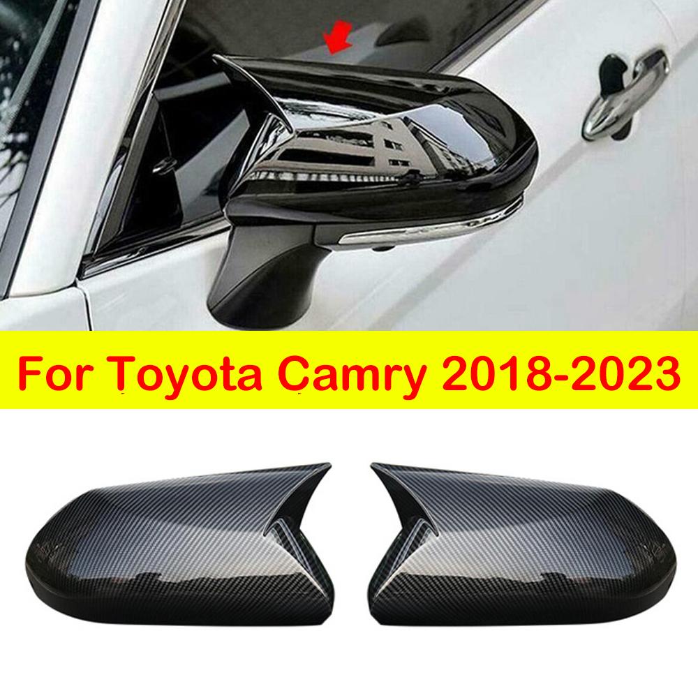Для Toyota Camry 2018 2022 2023 крышка бокового зеркала заднего вида крышка крыла внешний чехол заднего вида отделка карбон