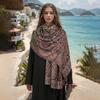Jacquard Hijab Scarf Printed Cashew Headscarf Elegant Ethnic Style Scarf  Female