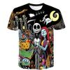 Halloween Skull Graphic Men's T-shirts Harajuku Hip Hop Streetwear Short Sleeve Loose Top