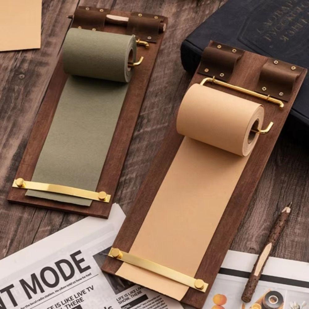 Hangable Vintage Sticky Notes Tear-Off Note Splint Message Pad Wooden Memo Clipboards Wall Decor