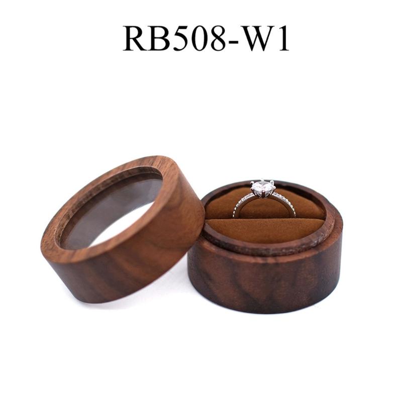 Rings Display Box Wood Rings Storage Case Jewellery Organiser Storage Chest For Engagement Proposal Jewelry Display