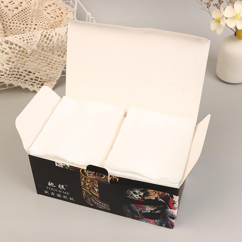 100Pcs Disposable Tattoo Towel Paper Tattoo Wipe Paper Disposable Strong Water Absorption Tattoo Skin Cleansing Towel Tissue