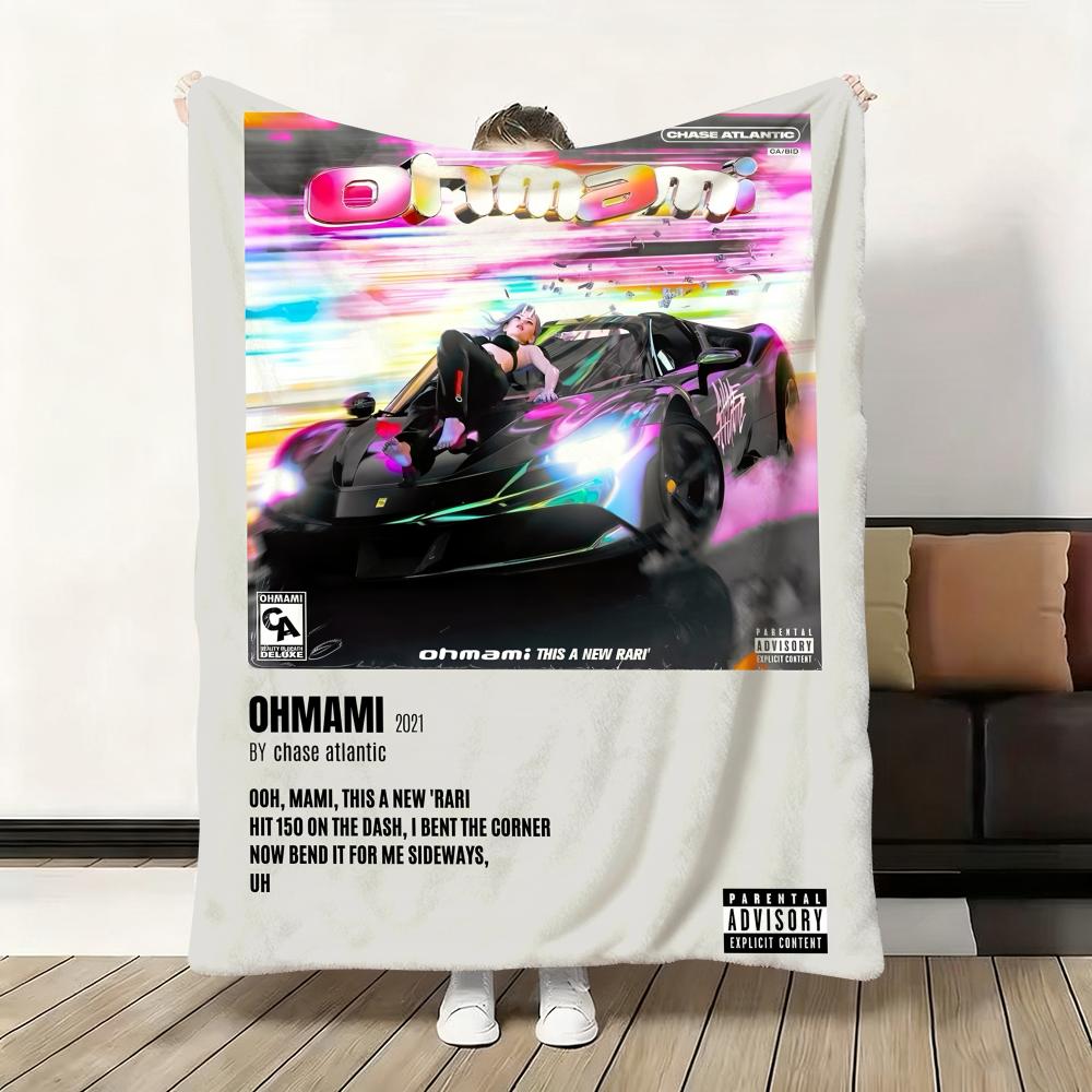 Rapper Album Cover C-Chase A-Atlantic Throw Flannel Fluffy Soft Blanket Warm Skin-Friendly Throw for Sofa Bed Office Nap Winter