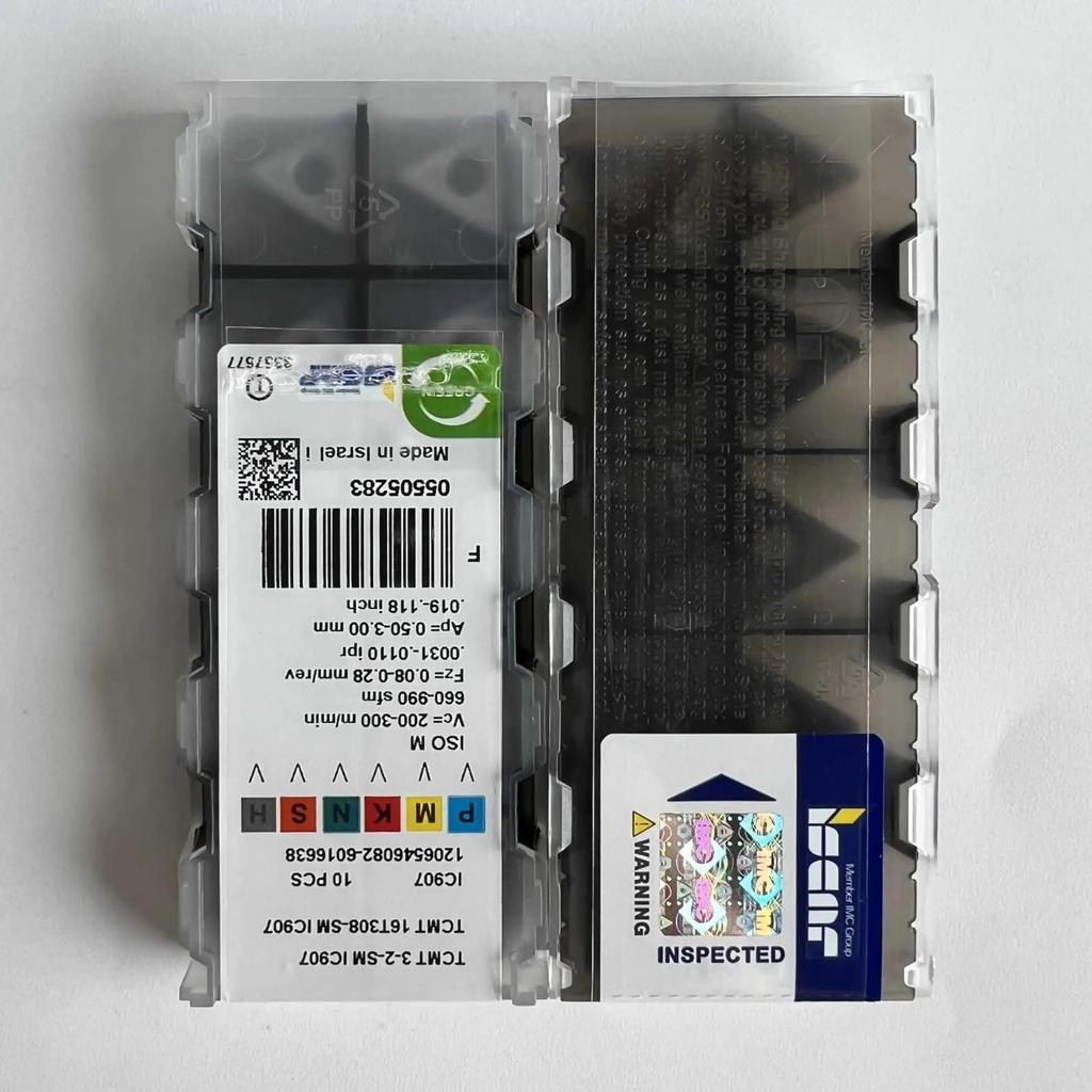ISCAR / TCMT16T308-SM IC907 /Industrial Indexable Carbide Inserts 10 PCS