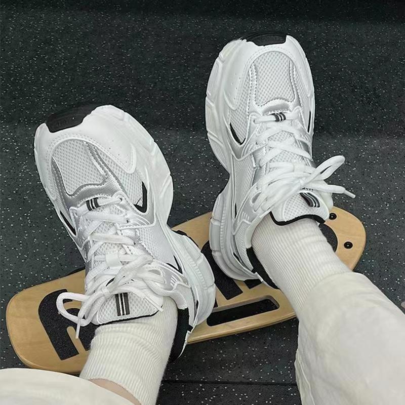 Popular Mesh Breathable Dad Shoes Women's Ins2024 New Summer Versatile Platform Student Leisure Sports Women's Shoes