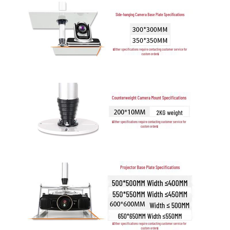 Electric Lifting Projector & Camera Ceiling Mount (CN version)