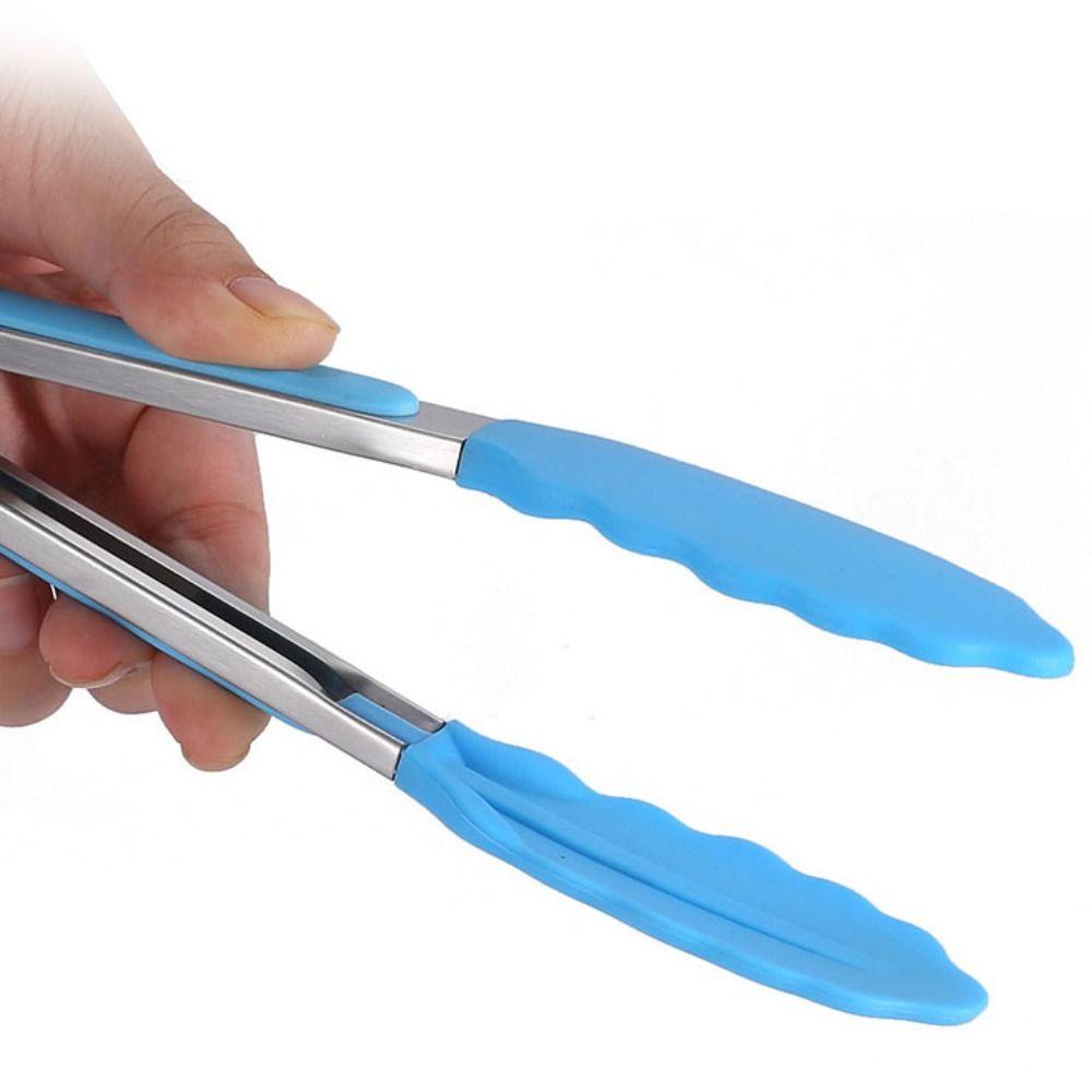 Кухонные принадлежности Нержавеющая сталь Силикон Зажим для еды Щипцы для еды Щипцы для салата Щипцы для готовки Щипцы-ухват