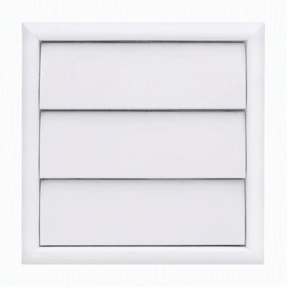 With Net Air Vent Grille 6 Inch Louvered Vent Cover New Wall Duct Ventilation Grill Wall Mount